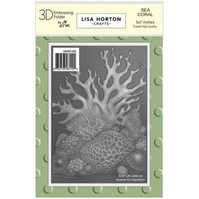 Lisa Horton Crafts 3D Embossing Folder - Sea Coral